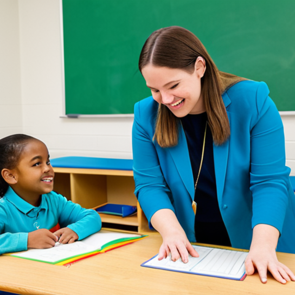 A diverse group of young children, fully clothed in age-appropriate and modest attire, engaged in inclusive play and learning activities within a bright, modern early childhood classroom. A professional early childhood educator, dressed in professional, modest clothing, is gently supervising and guiding them. The classroom features accessible learning stations and a warm, inviting atmosphere, reflecting an equitable education environment. fully clothed, appropriate attire, safe for work, family-friendly, perfect anatomy, correct proportions, natural pose, well-formed hands, proper finger count, natural body proportions, professional photography, high quality.