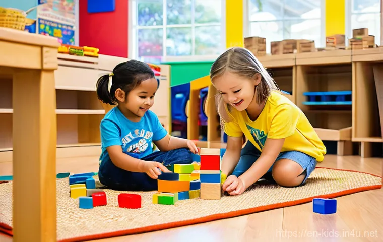 유아교육지도사 면접 준비 체크리스트 - **Prompt 1: Joyful Play-Based Learning**
    "A vibrant, sunlit early childhood classroom filled wit...