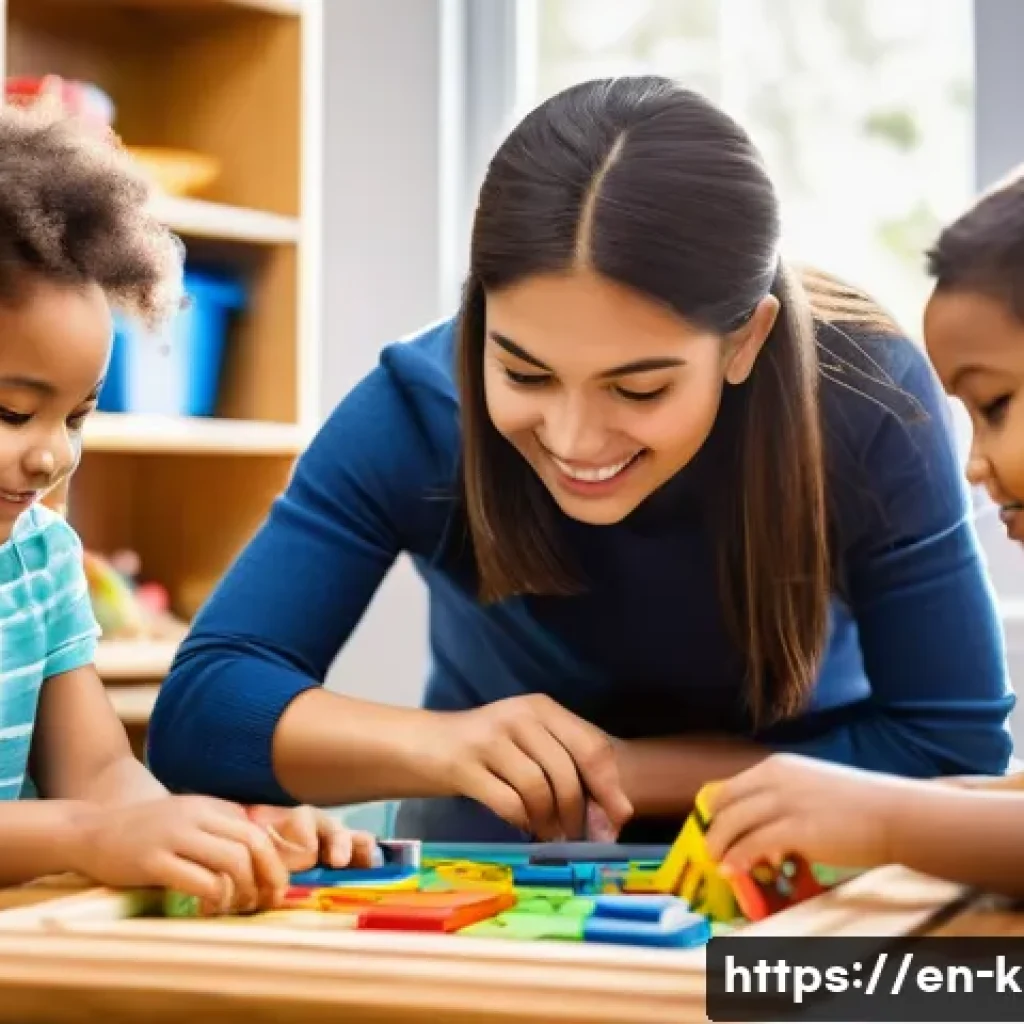 유아교육지도사 실기시험 대비 학습자료 모음 - **Prompt:** A warm and vibrant early childhood classroom filled with natural light. A compassionate ...